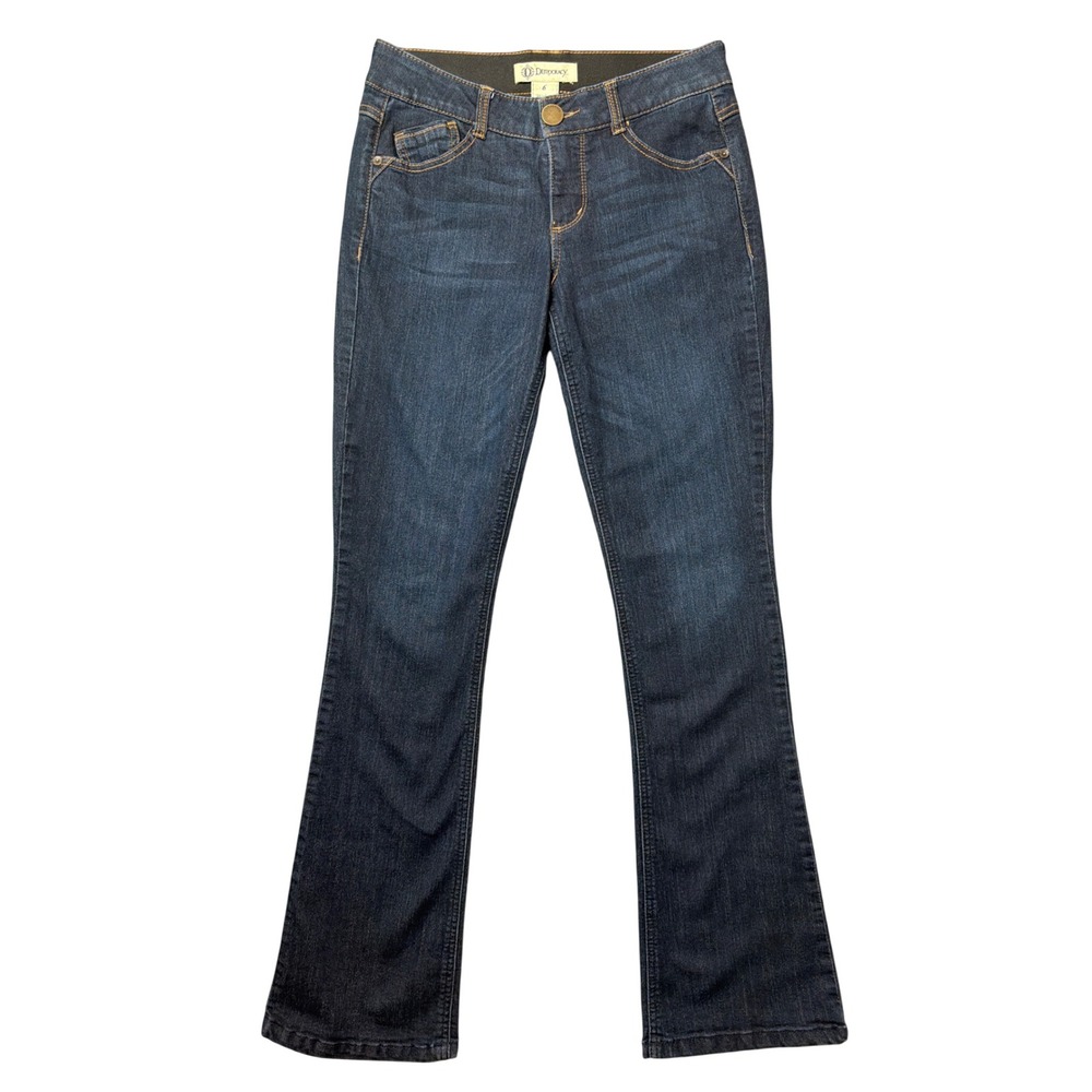 Democracy Jeans Womens 6 Ab'solution Bootcut Blue Stretch Dark Wash Denim